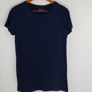 Merona women Tee shirt navy bleu